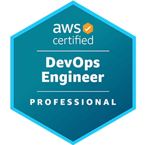 AWS DevOps Engineer Professional certification badge
