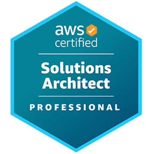 AWS Solutions Architect Professional certification badge
